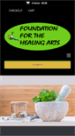 Mobile Screenshot of foundationforthehealingarts.org